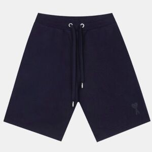 ami Alexandre Mattiussi Track Short Heart Embroidered Logo Ami De Coeur Men Sm.